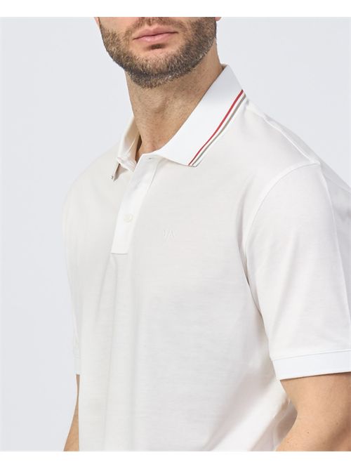 Armani Exchange men's polo shirt with striped collar ARMANI EXCHANGE | XM000466-AF10337U0009